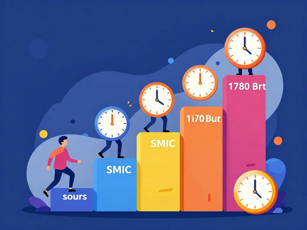 Comparatif 1780 brut en net SMIC temps de travail