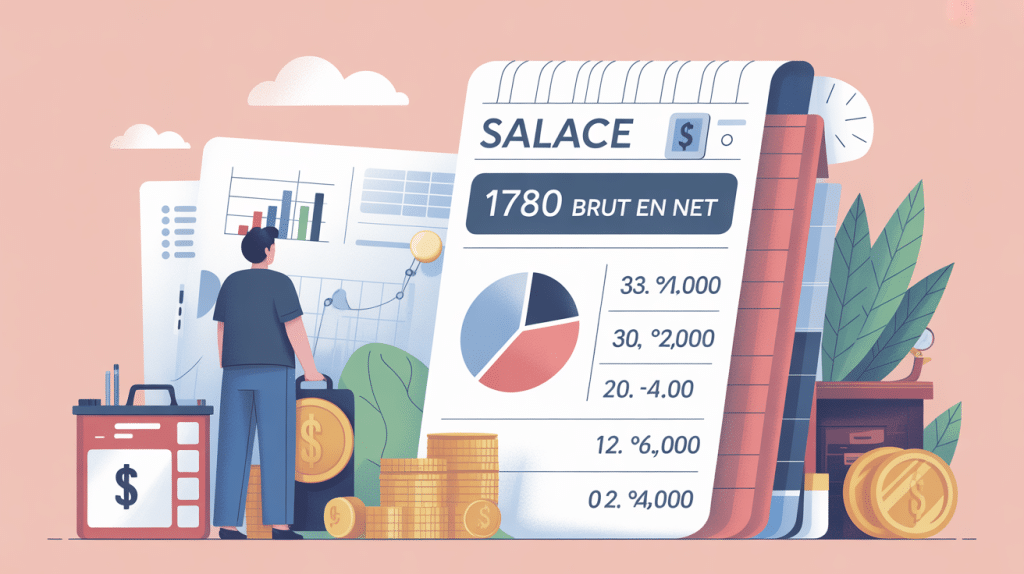 1780 brut en net bulletin paie France
