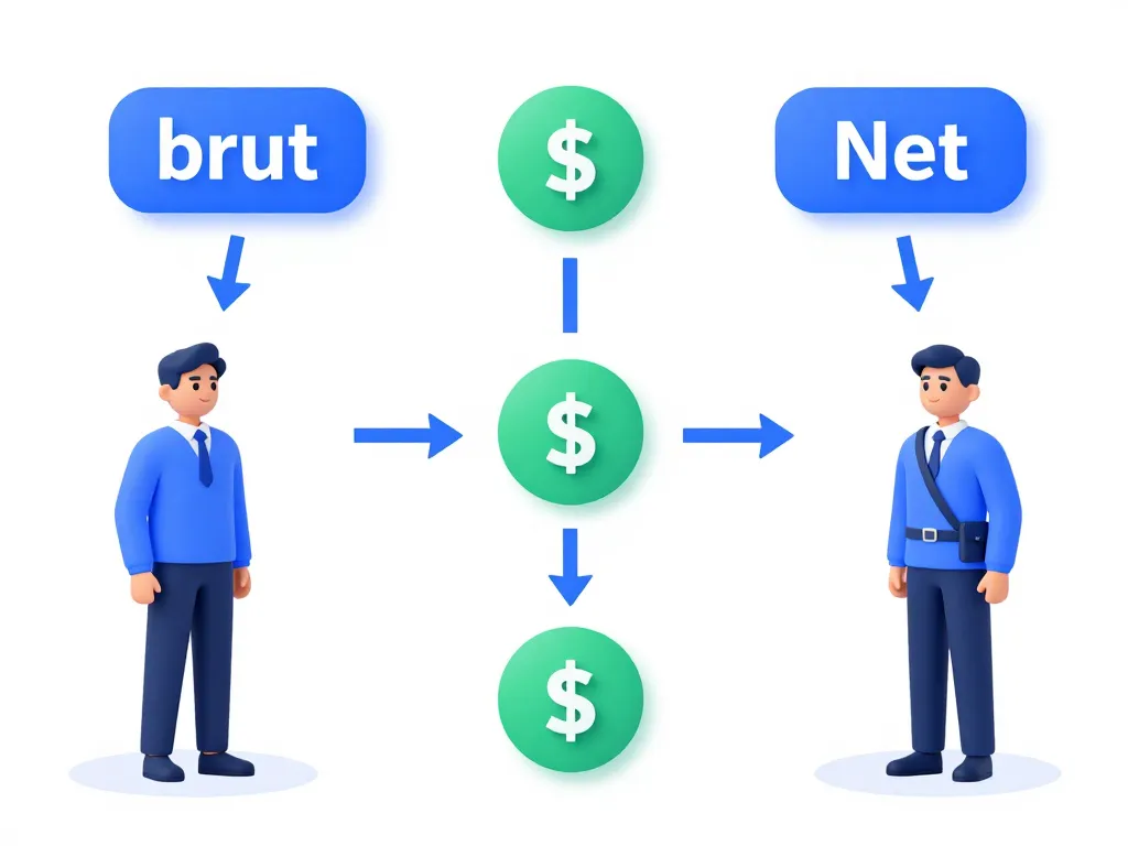 diagramme SEO 1820 brut en net salarié et fonctionnaire
