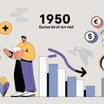 Illustration moderne 1950 brut en net France