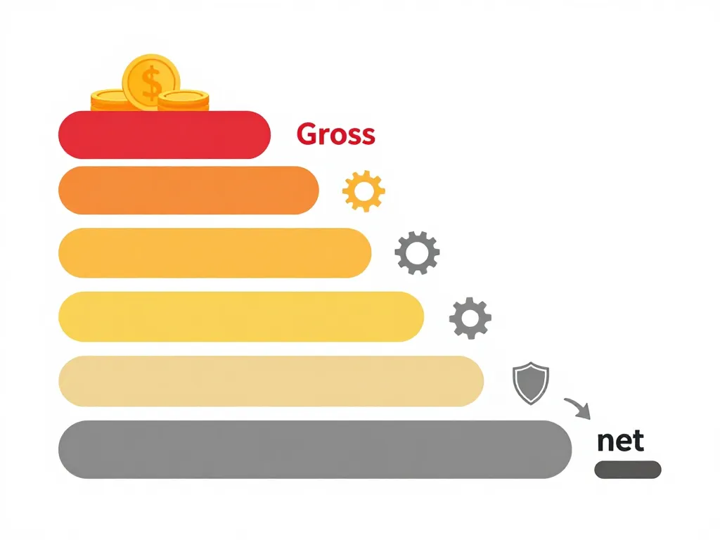 Diagramme réduction 1950 brut en net explication