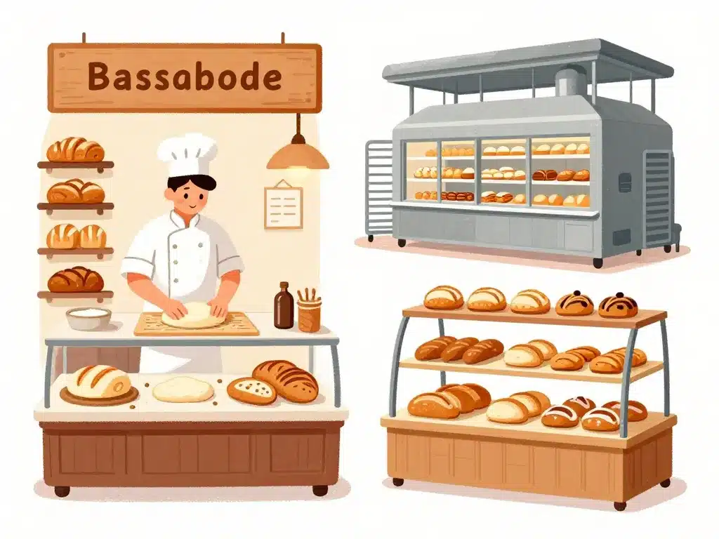 Comparatif visuel modèles boulangerie code naf