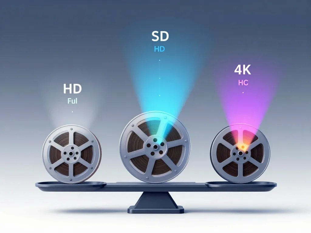 combien de go pour un film de 2h estimation qualité visuelle