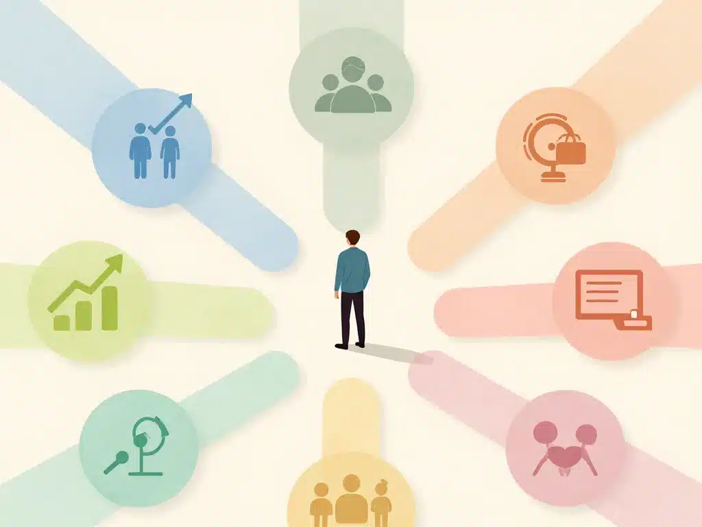 illustration personne description insta alignement objectifs