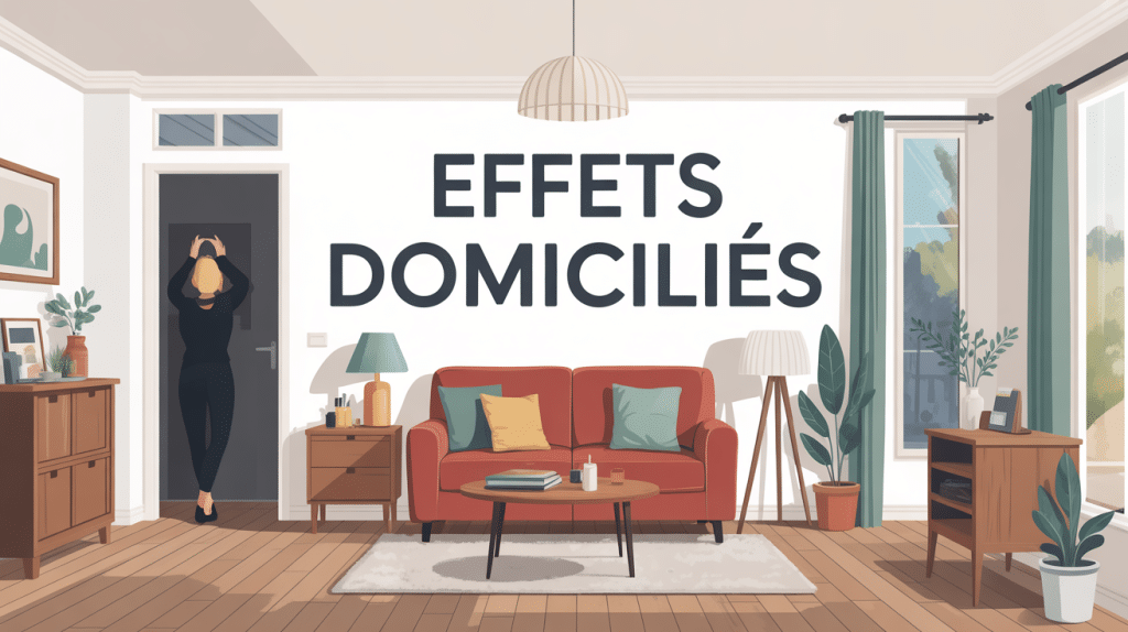 illustration effets domiciliés domicile huissier