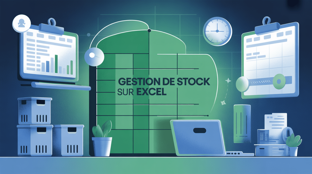 gestion de stock sur excel image illustrative moderne