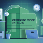 gestion de stock sur excel image illustrative moderne