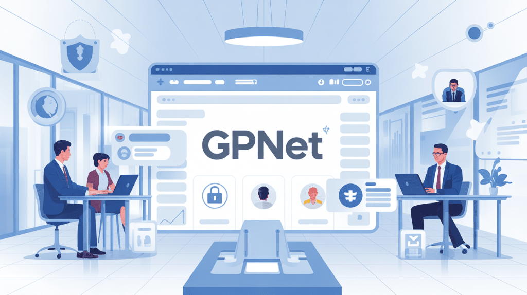 illustration gpnet interface sécurisée