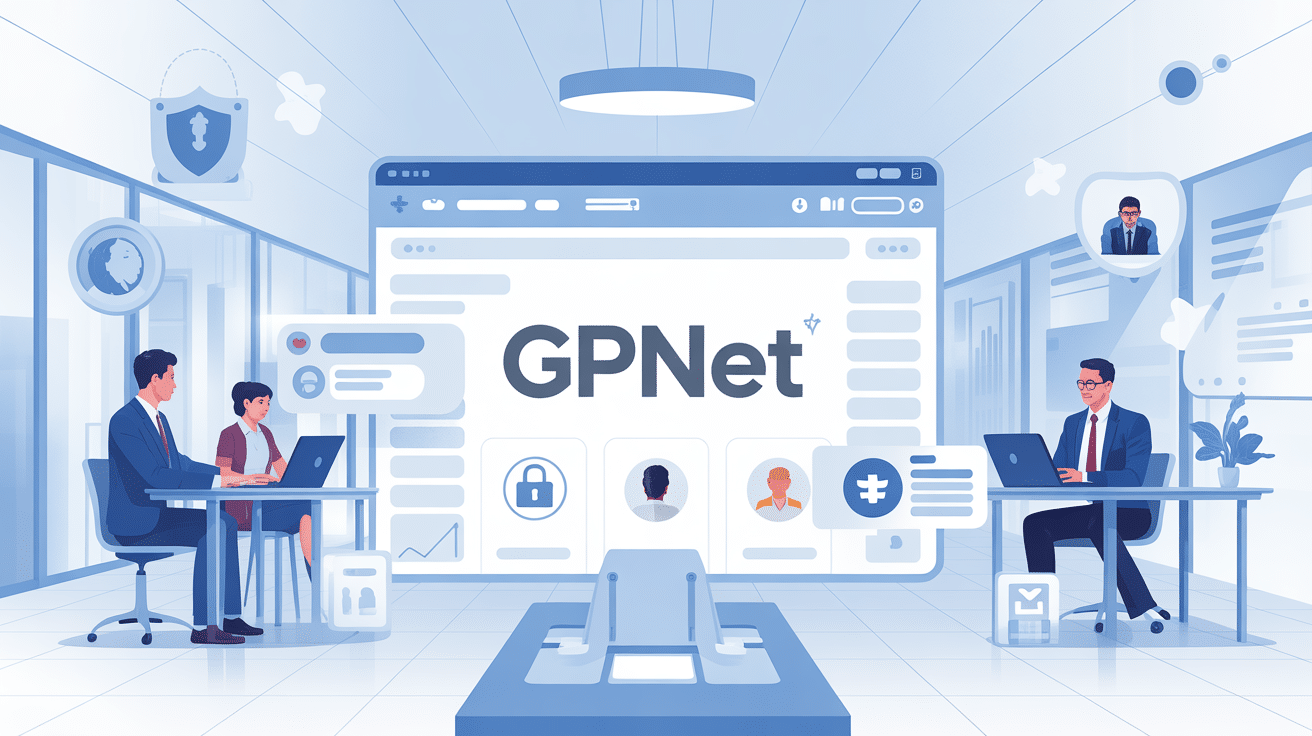 illustration gpnet interface sécurisée