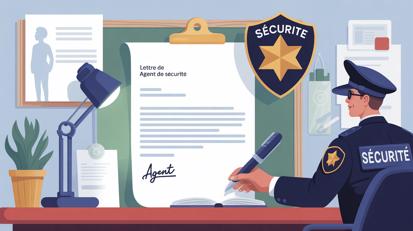 Lettre de motivation agent de sécurité bureau badge agent