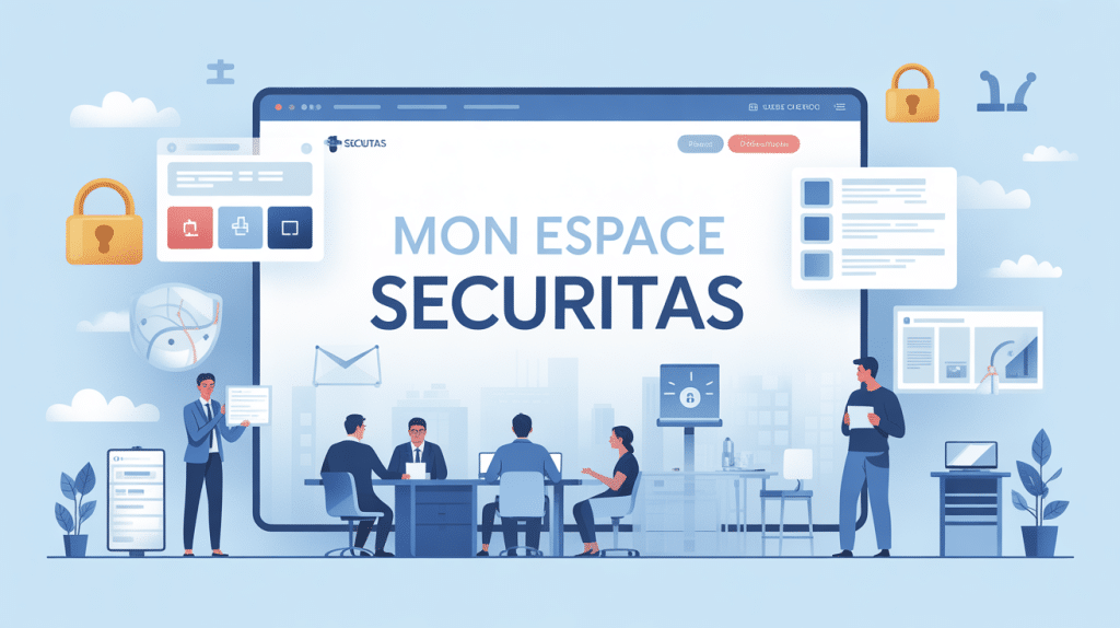 illustration portail sécurisé monespacesecuritas