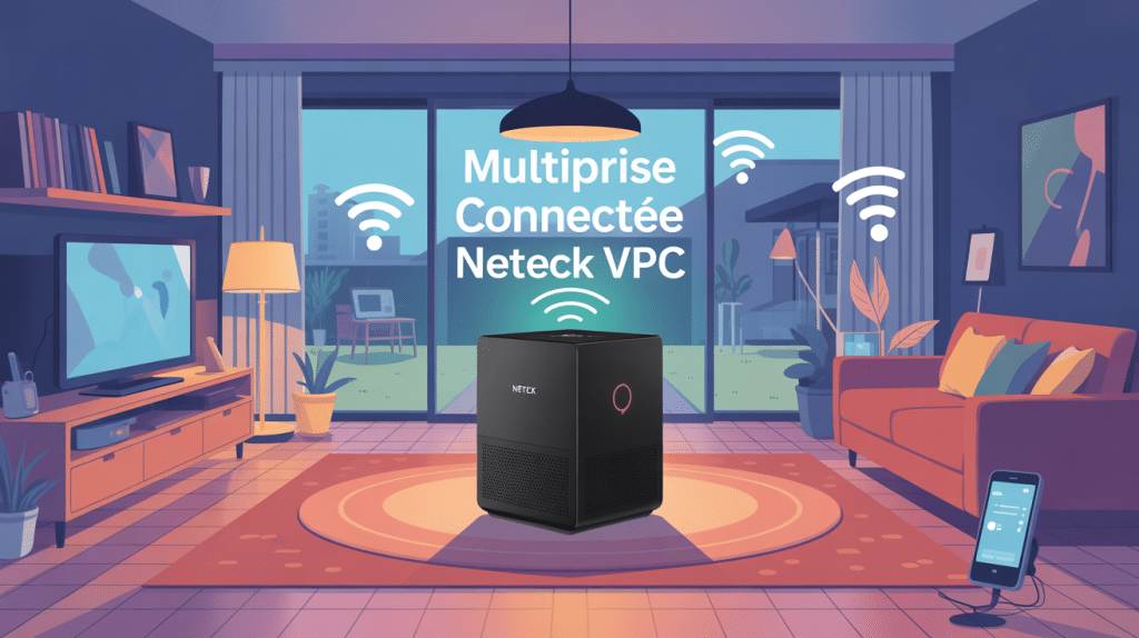 multiprise neteck vpc dans intérieur connecté