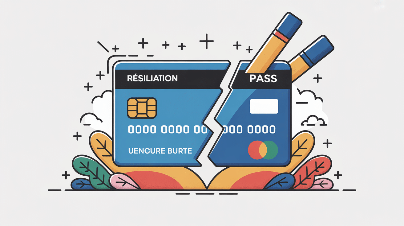 résiliation carte PASS carte découpée ciseaux