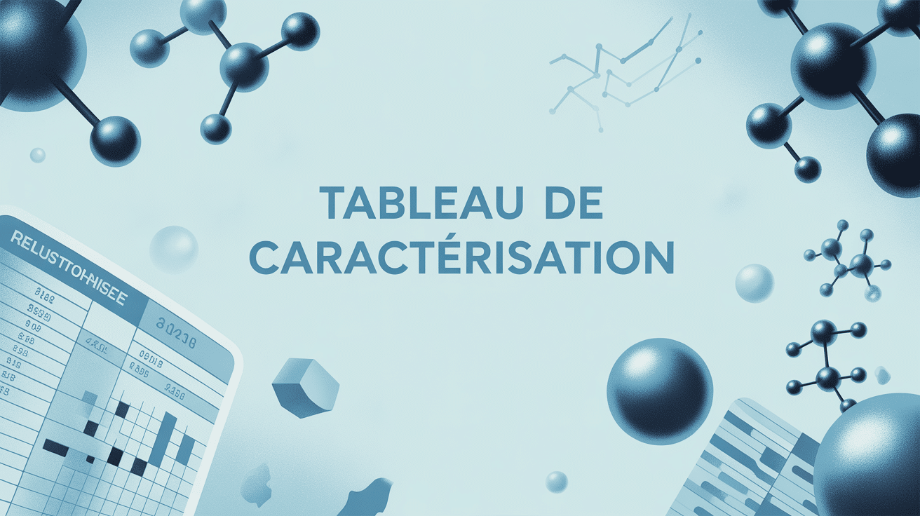 illustration du tableau de caractérisation moderne