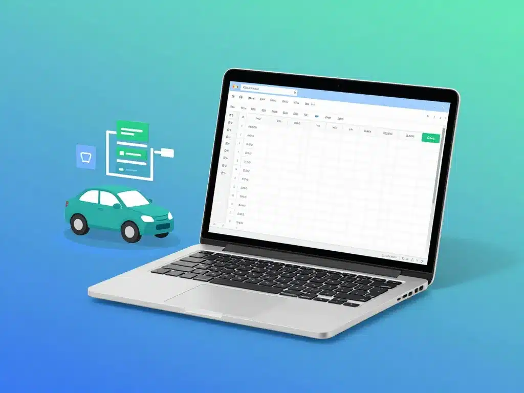 tableau excel calcul avantage en nature véhicule structuré et clair