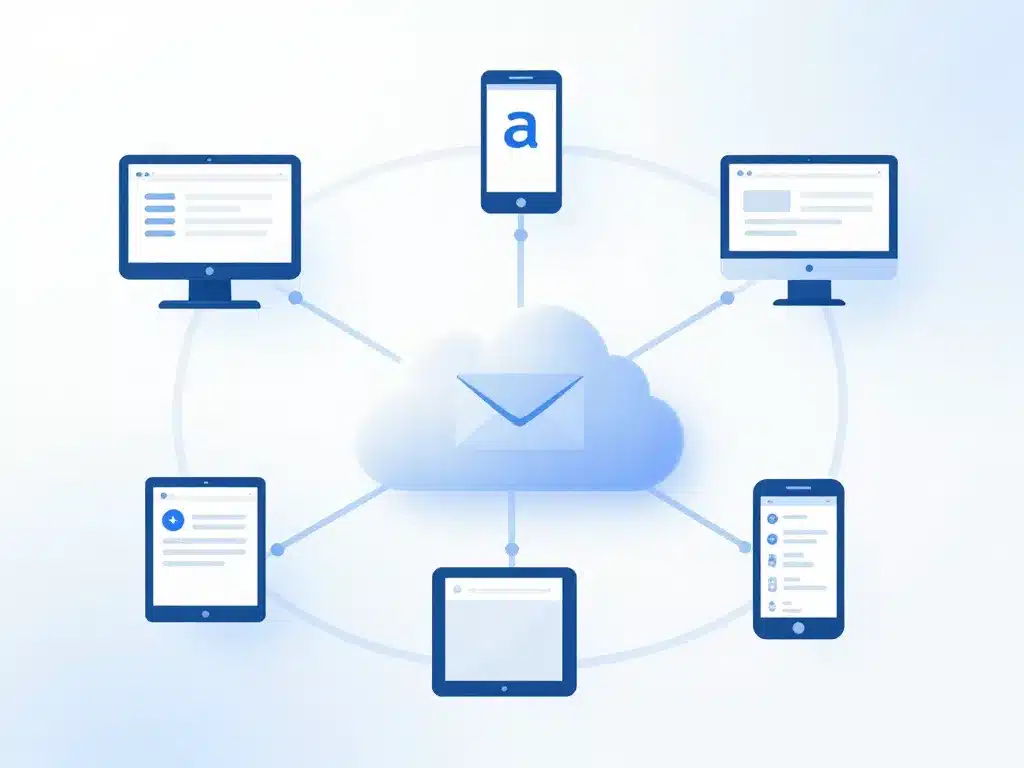 Diagramme accès Webmail Pytheas depuis plusieurs appareils