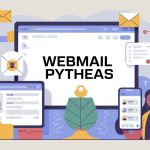 Illustration professionnelle Webmail Pytheas sur ordinateur tablette smartphone