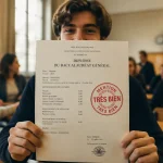 élève avec mention au bac sur relevé de notes