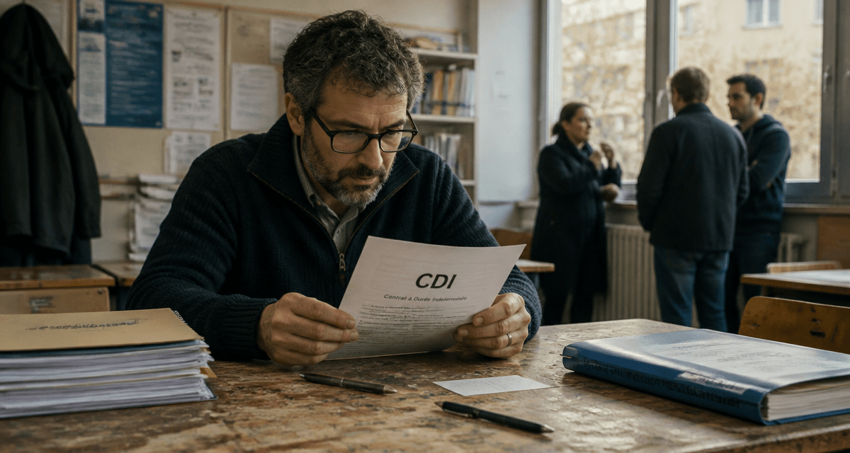 cdi prof contractuel avantages et inconvénients enseignant contrat