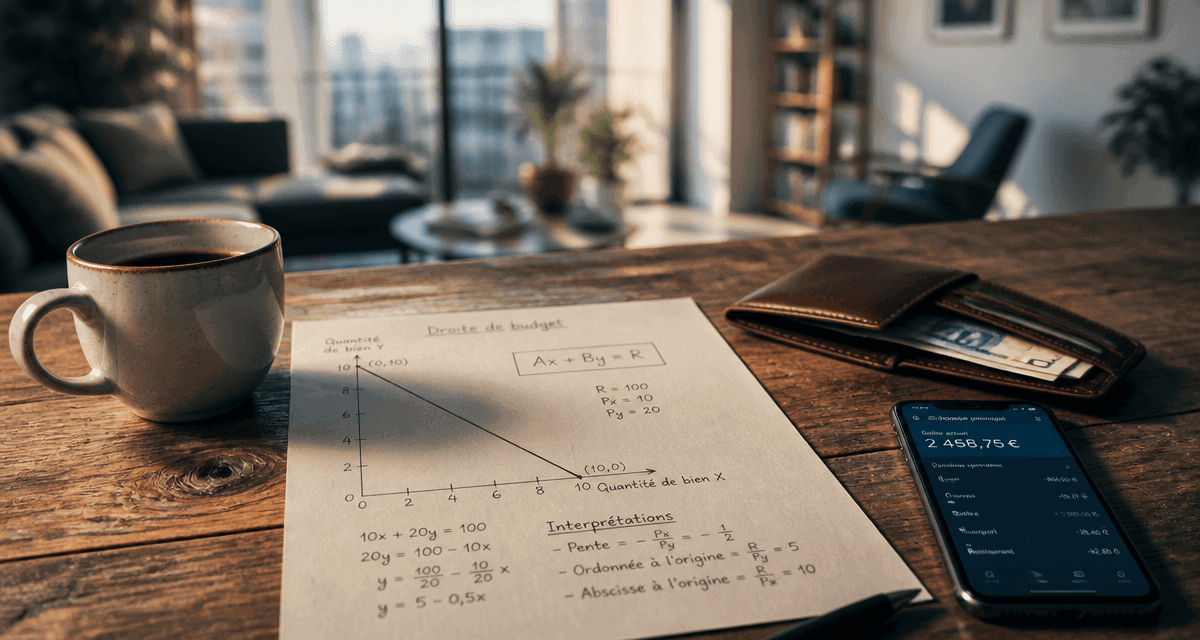 contrainte budgétaire graphique budget