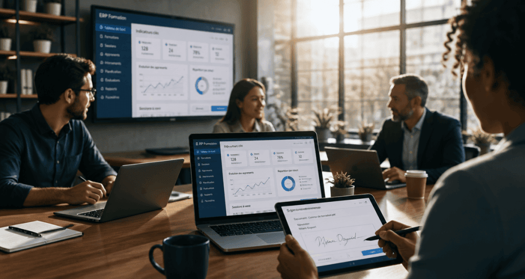 ERP pour centre de formation équipe gestion
