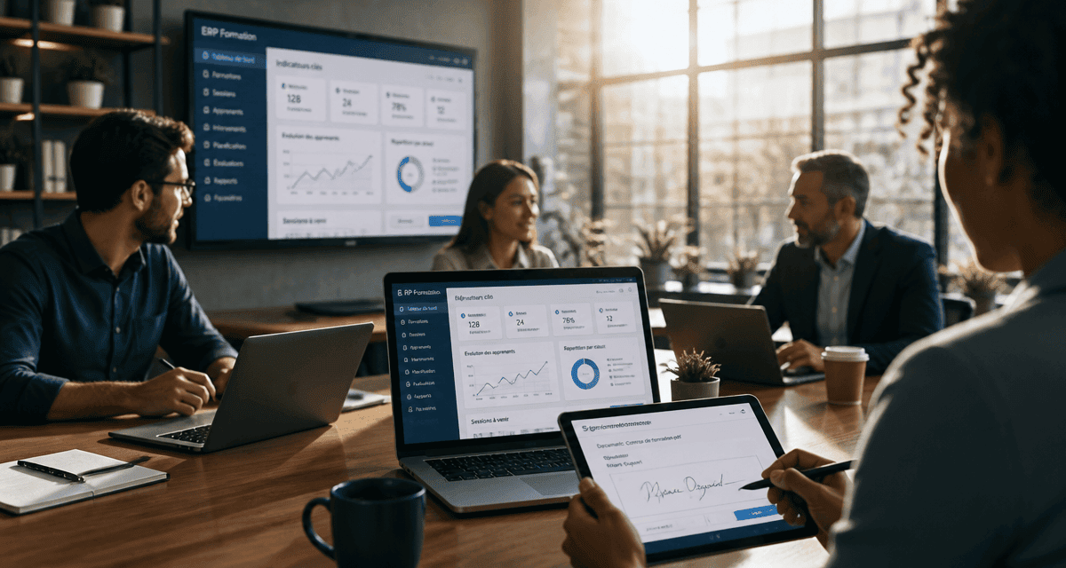 ERP pour centre de formation équipe gestion