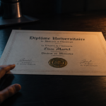 faux diplome sur bureau