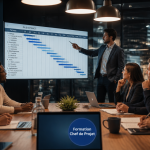 formation chef de projet présentation diagramme Gantt