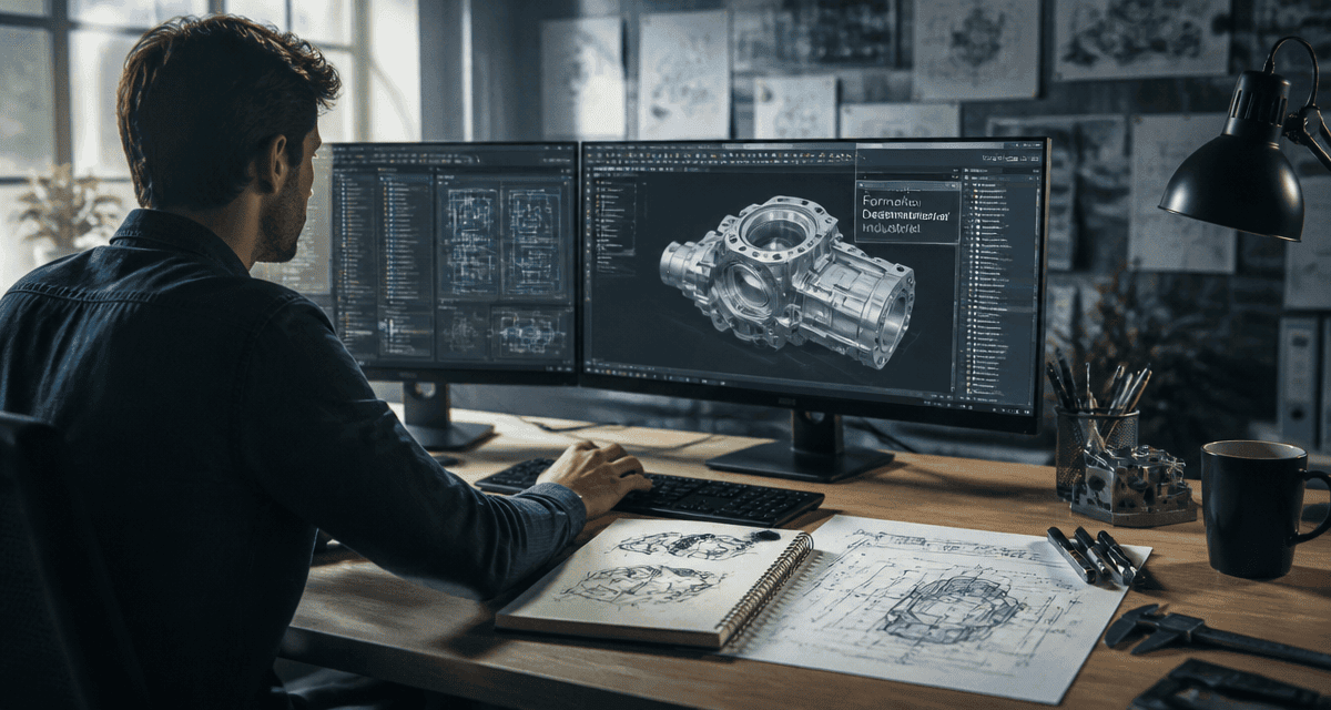 formation dessinateur industriel jeune sur double écran