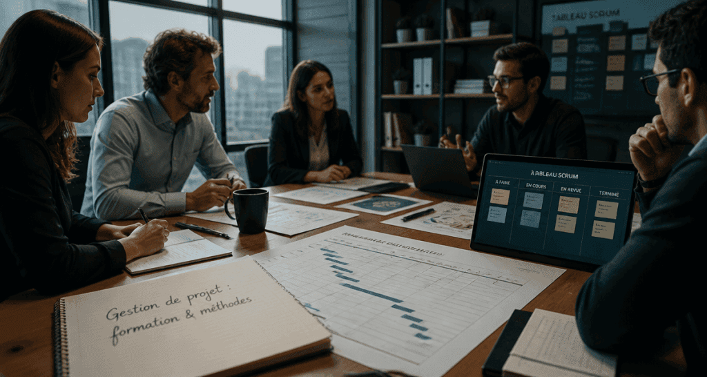 formation gestion de projets équipe réunion