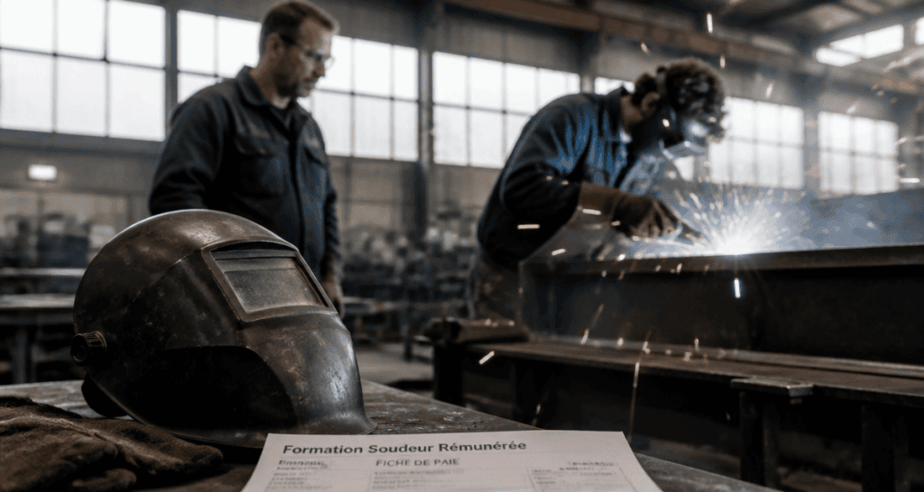 formation soudeur rémunérée jeune en atelier