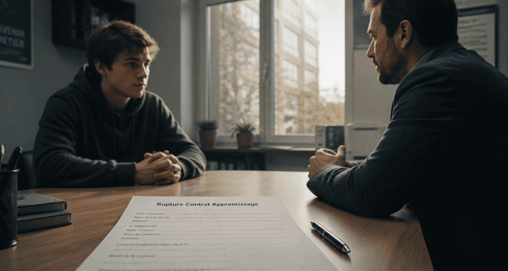 formulaire rupture contrat apprentissage signé