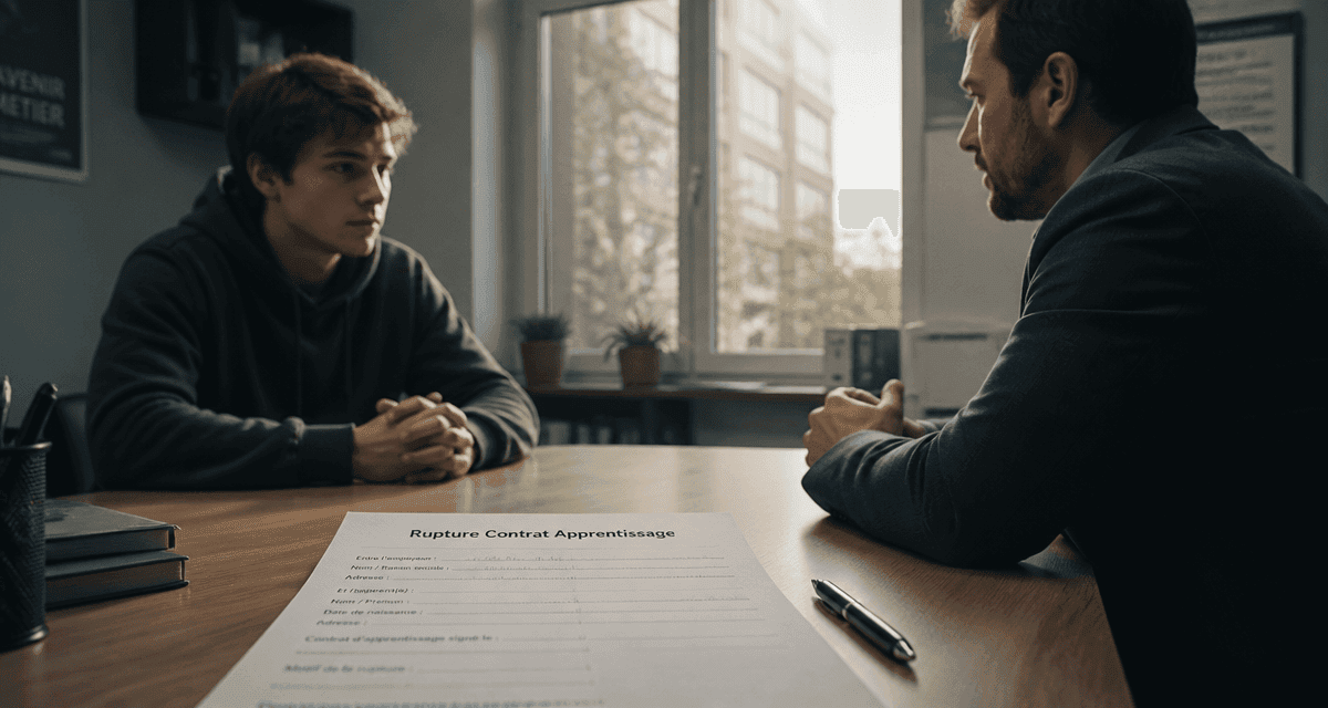 formulaire rupture contrat apprentissage signé
