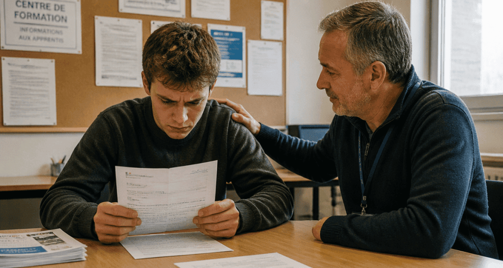 je suis apprenti et mon entreprise ferme