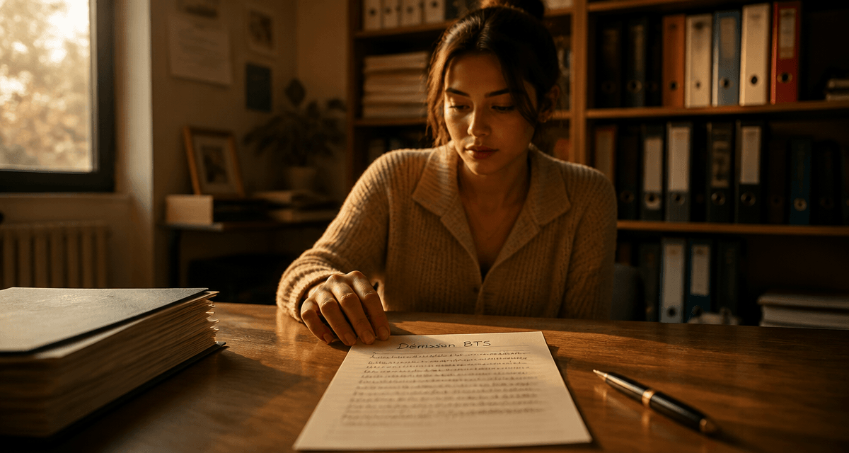 lettre de demission bts sur bureau