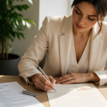 lettre de motivation cdi écrite à la main en bureau moderne