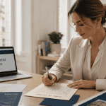 lettre de motivation financement sur bureau moderne