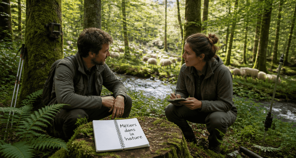 Metier dans la nature en foret technicien et ecologue