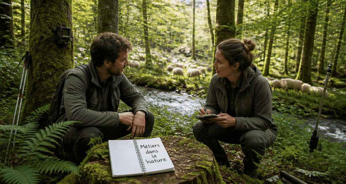 Metier dans la nature en foret technicien et ecologue