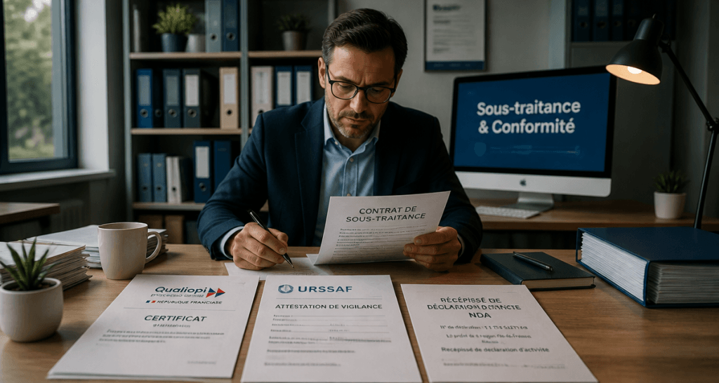 Sous traitance organisme de formation conformité CPF