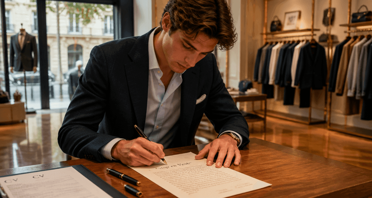 stage en vente lettre de motivation jeune candidat boutique