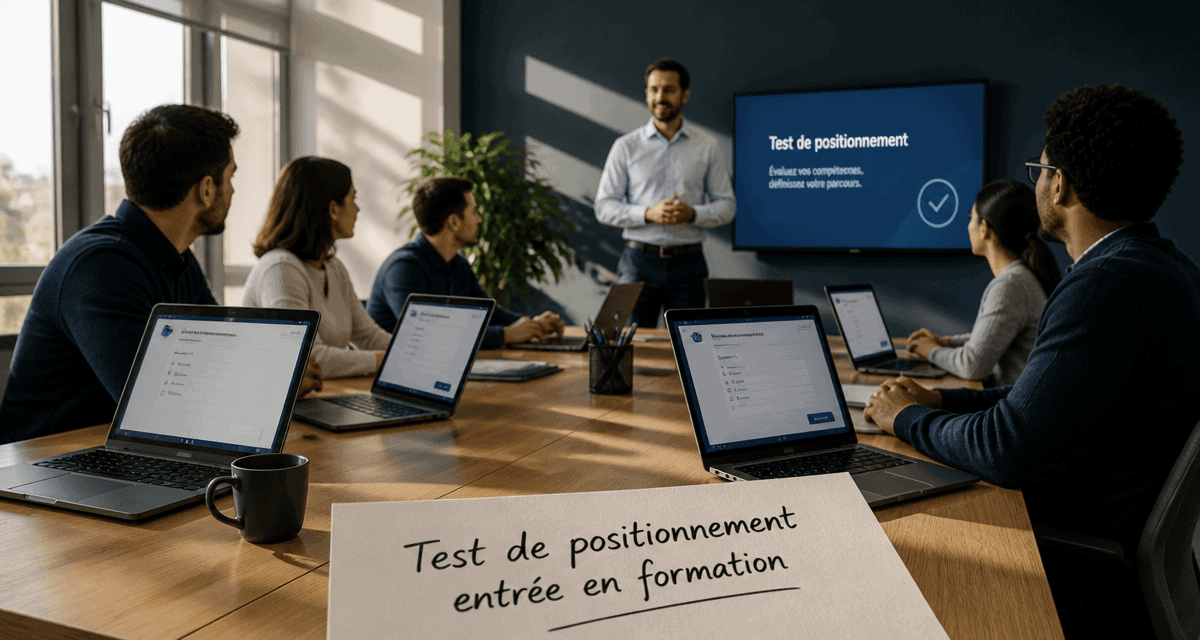 test de positionnement entrée en formation groupe adultes
