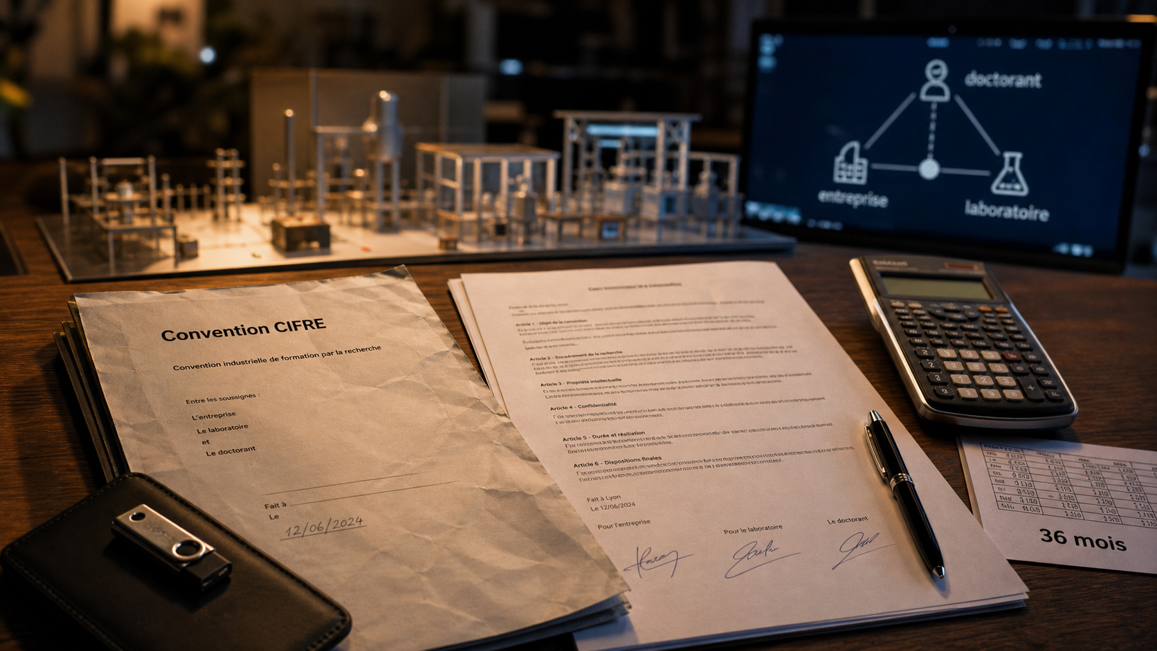 Bourses CIFRE : dossier CIFRE, contrat signé et salaire de thèse 14 000 €