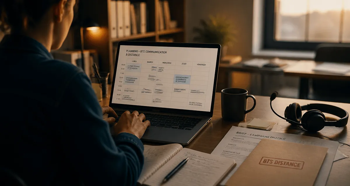 BTS communication à distance : 6 épreuves et 14 semaines de stage, planning de cours en coworking
