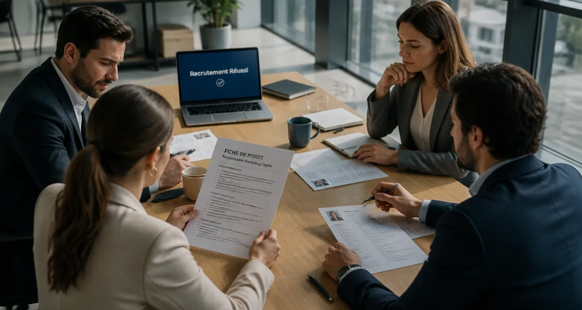 Comment recruter, réunion de recruteurs examinant CV