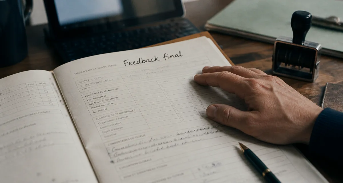 Évaluation stagiaire : commentaire de feedback final