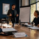 formation conseiller en évolution professionnelle autour d'une table