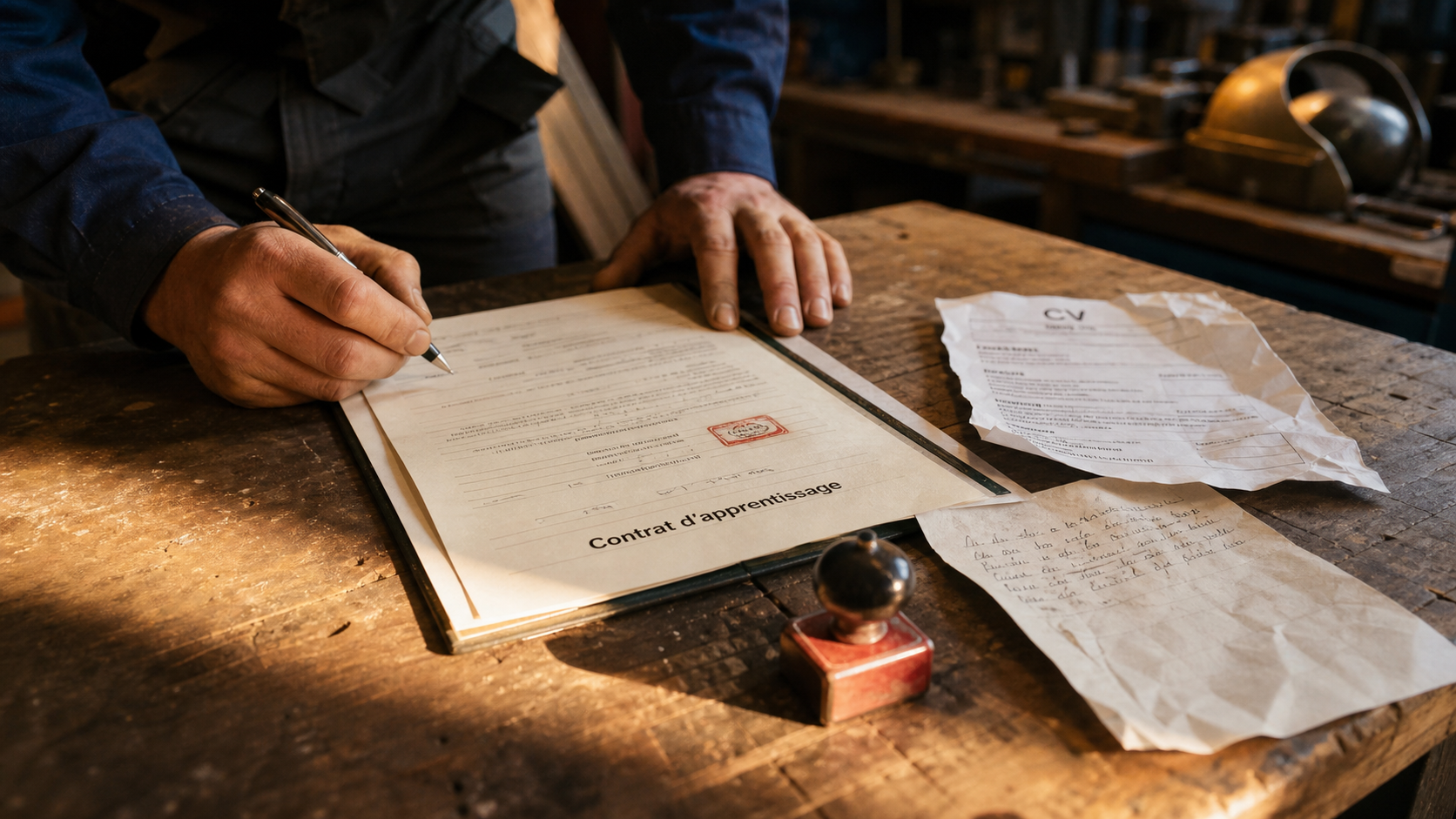 Metier apprentissage : contrat d’apprentissage CAP, CV et lettre de motivation