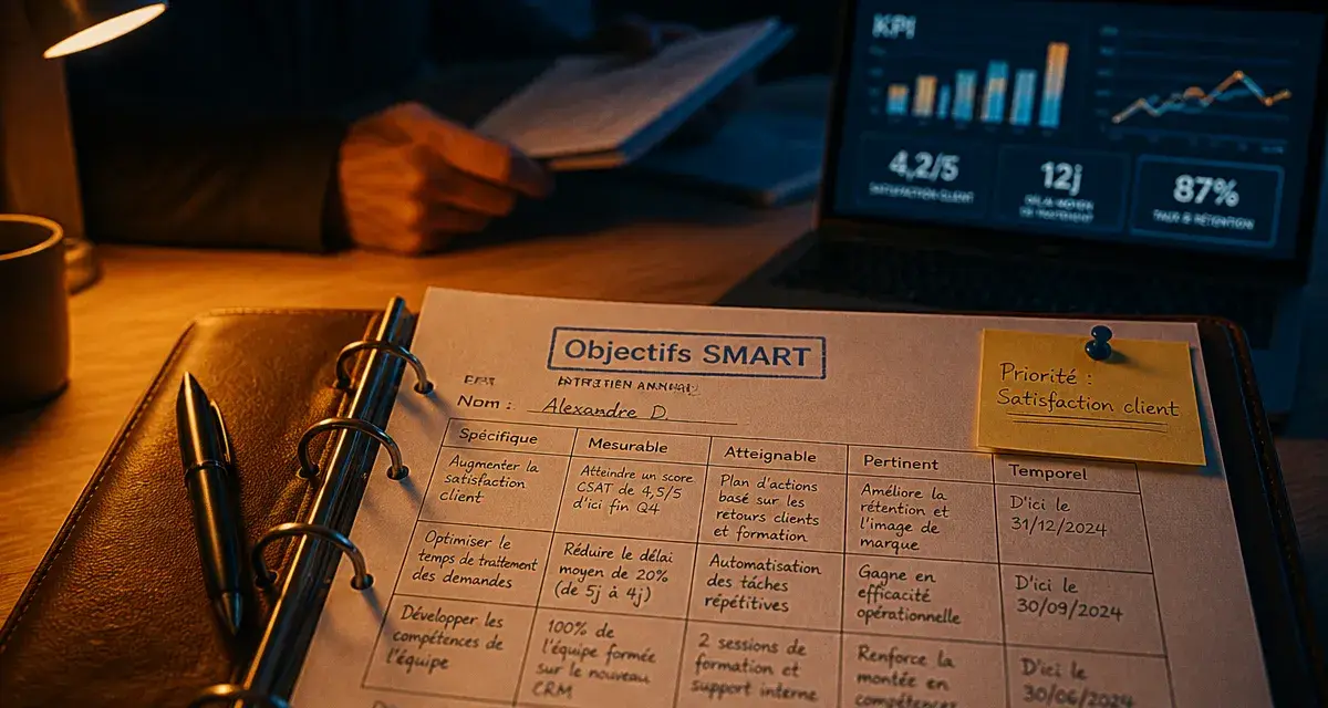 Objectifs entretien annuel SMART : grille d’objectifs