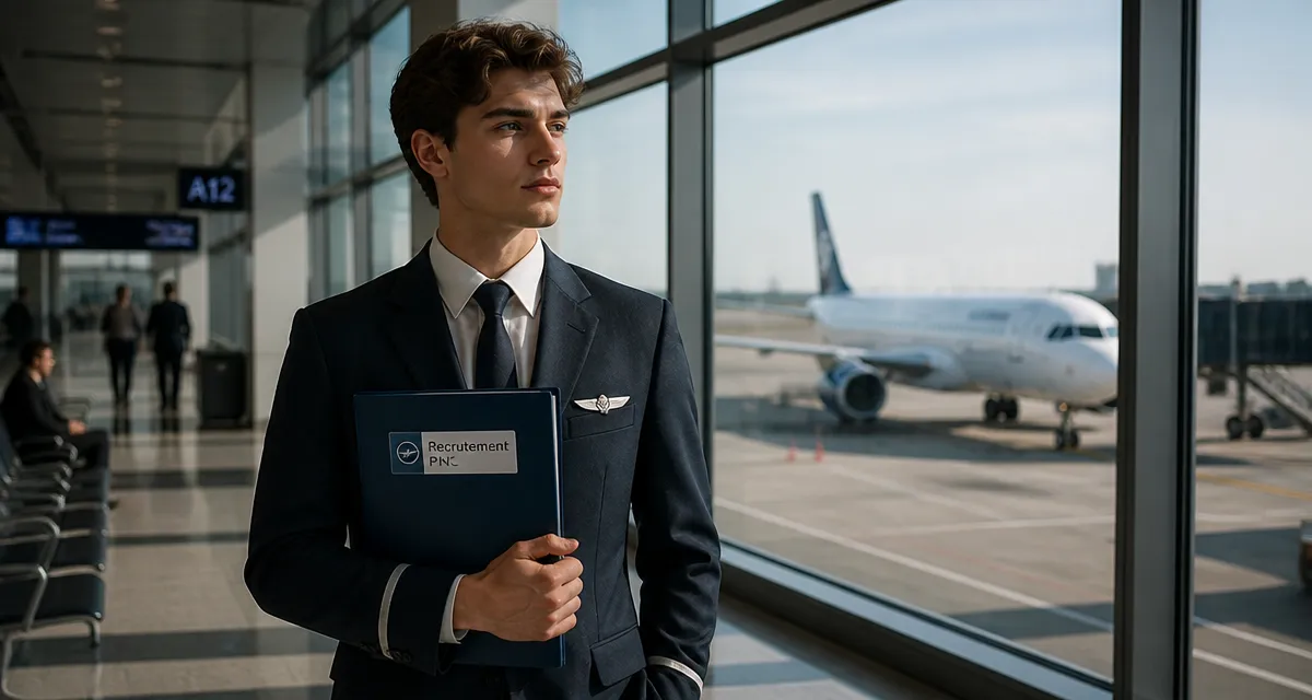 pnc recrutement candidat en uniforme à l'aéroport